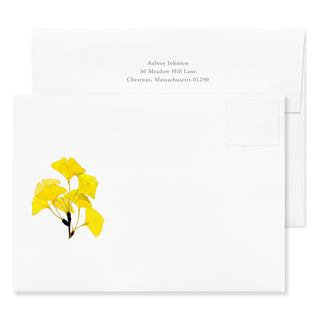 Golden Ginkgo - Signature Note Cards