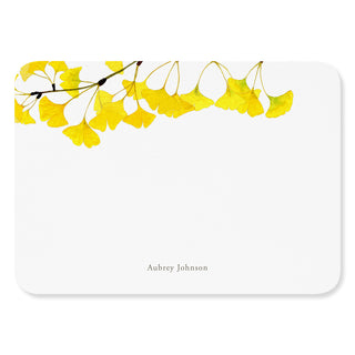 Golden Ginkgo - Signature Note Cards