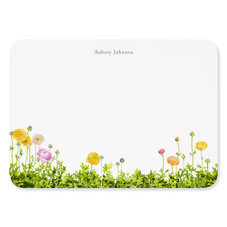 Garden Ranunculus - Signature Note Cards
