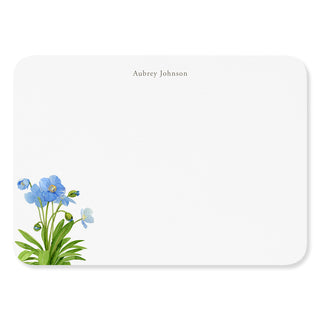 Blue Poppies - Signature Note Cards
