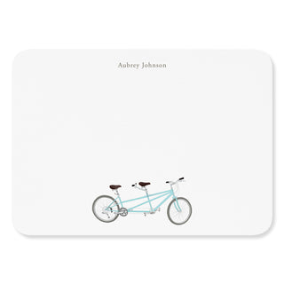 Turquoise Tandem - Signature Note Cards
