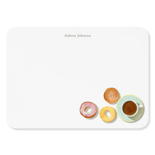 Doughnuts and Coffee - Signature Note Cards