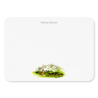 Fox with Arched Branch - Signature Note Cards