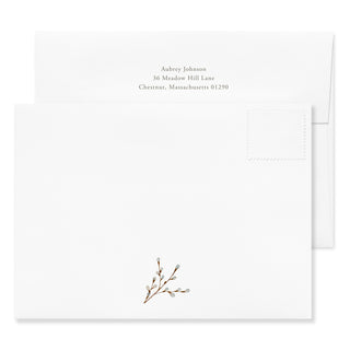 Cardinal and Evergreen - Signature Note Cards