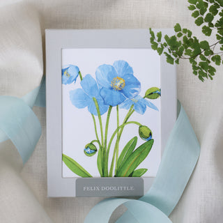 Blue Poppies - Flower Garden Card