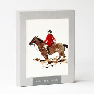Chasing Fox - Equestrian Card