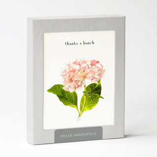 Pink Hydrangeas - Thank You Card