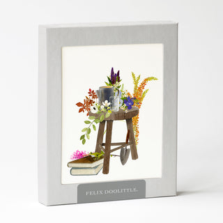Gardener’s Chair - Flower Garden Card