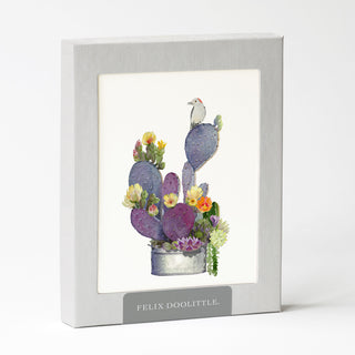 Blooming Cactus - Just Because Card