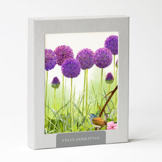 Purple Allium - Flower Garden Card