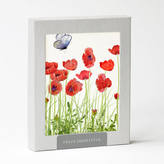 Scarlet Poppies - Flower Garden Card