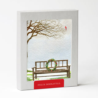 Snowy Wreath - Christmas Card
