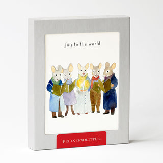 Carolling Mice - Christmas Card