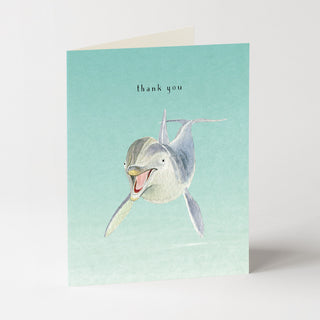 Hello Dolphin - Thank You Card