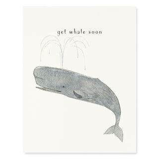 Well Well Whale - Get Well Card