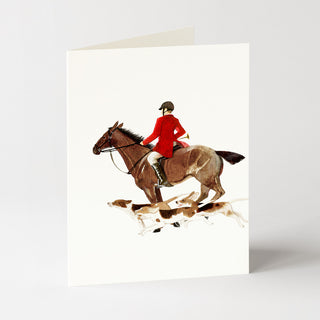 Chasing Fox - Equestrian Card