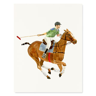 Polo Run - Equestrian Card