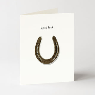 Lucky Horseshoe - Encouragement Card