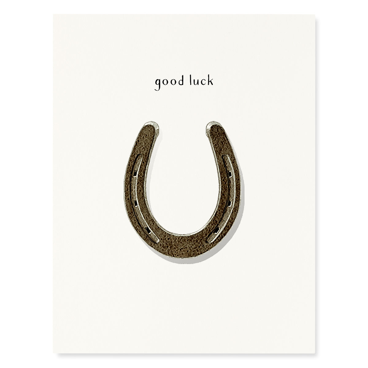 Lucky Horseshoe: Encouragement Card | Felix Doolittle