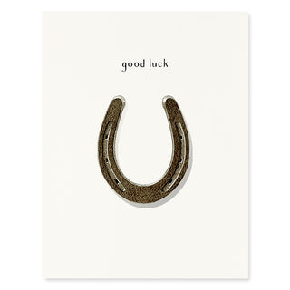 Lucky Horseshoe - Encouragement Card