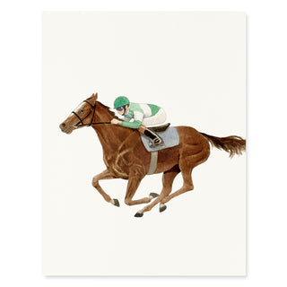 Saratoga Eleven - Equestrian Card