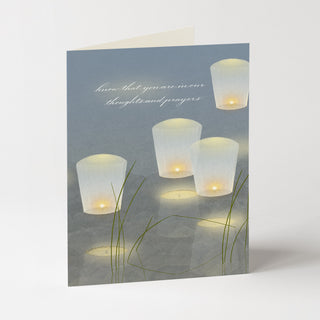 Floating Lanterns - Sympathy Card
