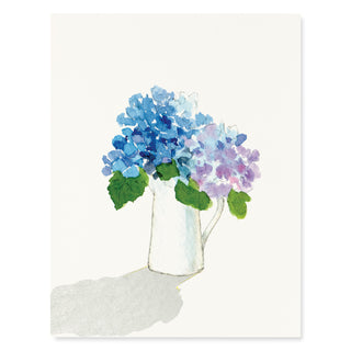 Hydrangea Blue - Flower Garden Card