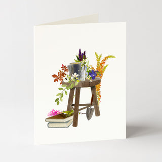 Gardener’s Chair - Flower Garden Card