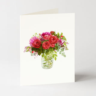 Red Bouquet - Flower Garden Card
