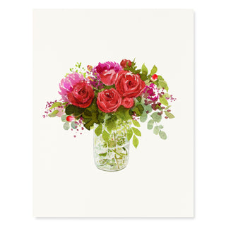 Red Bouquet - Flower Garden Card