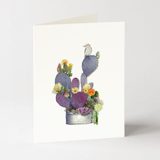 Blooming Cactus - Just Because Card