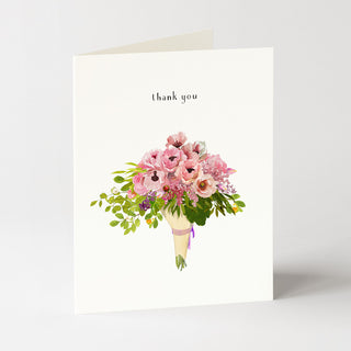 Poppy Bouquet - Thank You Card