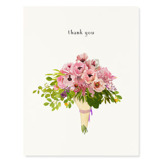 Poppy Bouquet - Thank You Card
