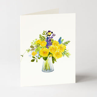 Sunshine Yellow - Flower Garden Card