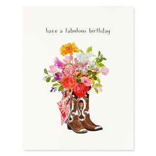 Birthday Bootquet - Birthday Card