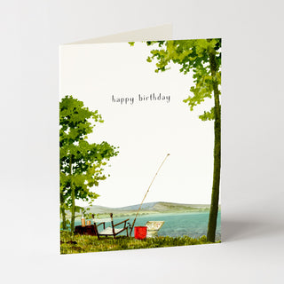 Gone Fishing Birthday - Birthday Card