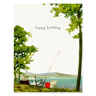 Gone Fishing Birthday - Birthday Card