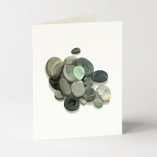 Sea Glass and Stones - Just Because Card