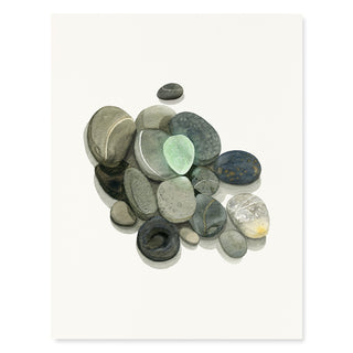 Sea Glass and Stones - Just Because Card
