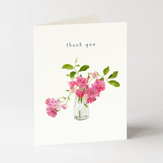 Wild Roses - Thank You Card