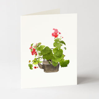 Tea Pot Begonias - Flower Garden Card