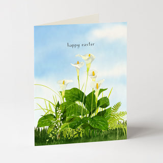 Spring Calla Lilies - Easter Card