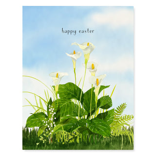 Spring Calla Lilies - Easter Card