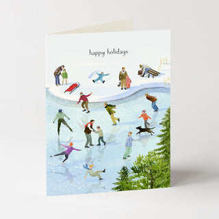 Ice Skating Fun - Holiday Card