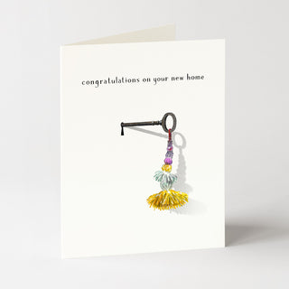 Key with Tassel - New Home Card