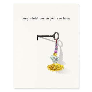 Key with Tassel - New Home Card