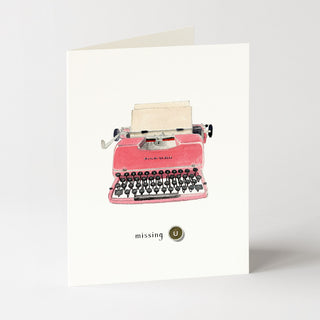When Type Was Manual - Love & Friendship Card
