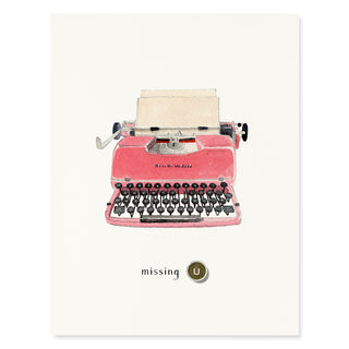 When Type Was Manual - Love & Friendship Card