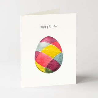 Plaid Easter Egg - Easter Card