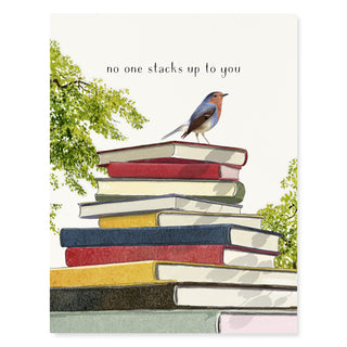 Stack of Books - Encouragement Card